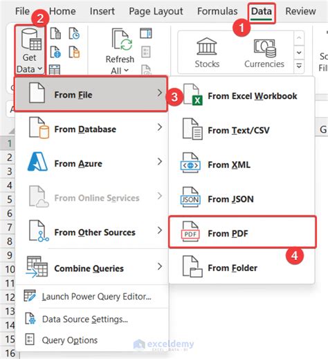 how extract data from pdf to excel