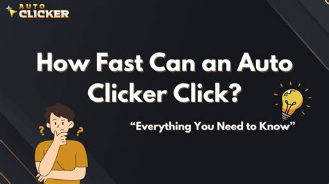 how fast can an auto clicker click