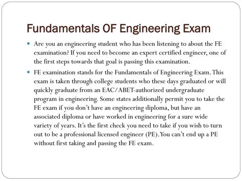 how hard is the fundamentals of engineering exam
