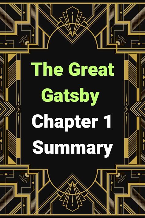 how is gatsby described in chapter 1