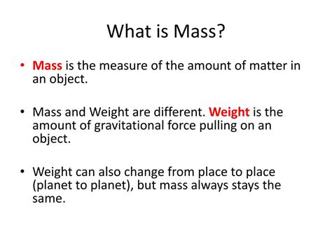 how is mass measured in space