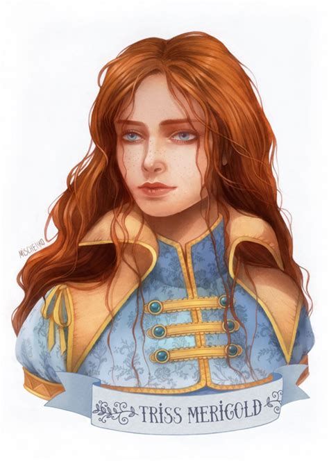 how is triss described in the books