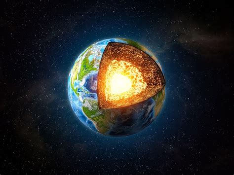 how large is earth's inner core