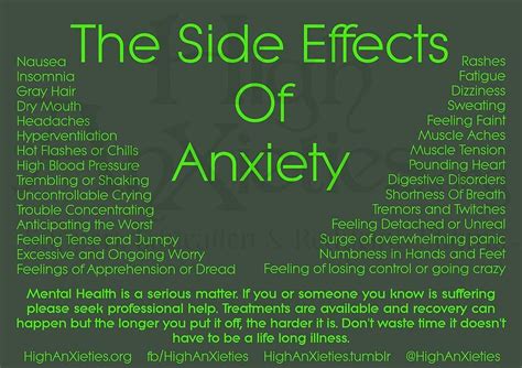 how long anxiety side effects last