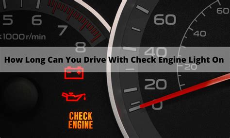 how long can you drive with a blinking check engine light