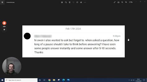 how long can you pause before answering an interview question