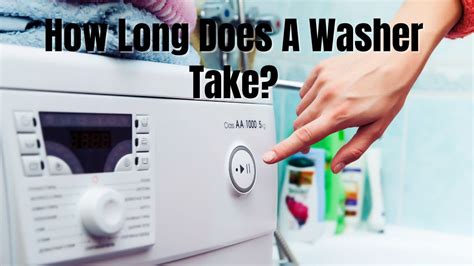 how long does a washer take to sense