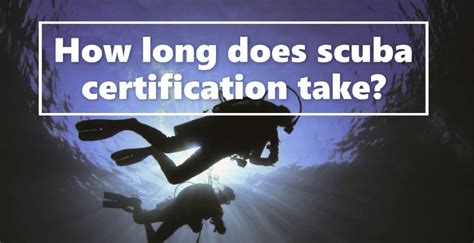 how long does it take to learn to dive