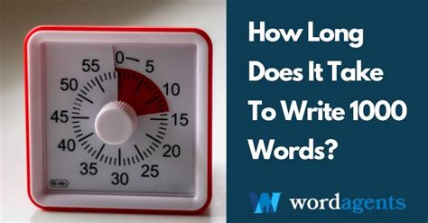 how long does it take to write one thousand words