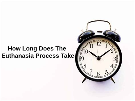 how long does the euthanasia process take