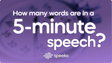 how long is a 5 minute presentation in words