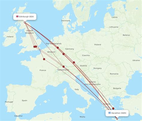 how long is a flight to crete from edinburgh