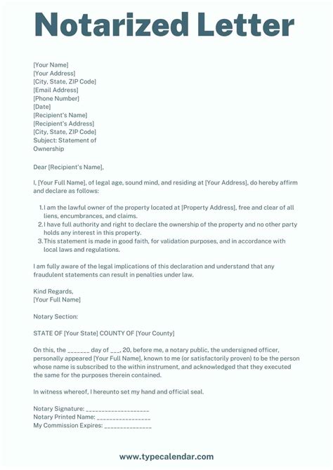 how long is a notarized letter valid for