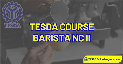how long is barista course in tesda