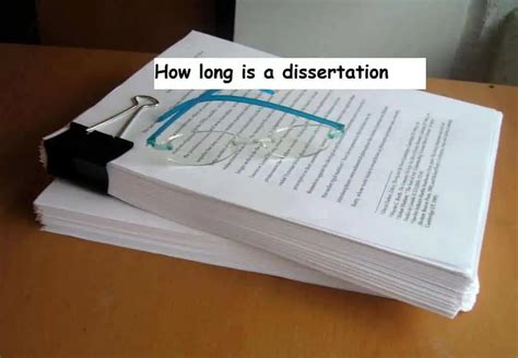 how long is the average dissertation paper