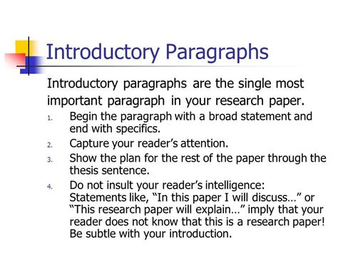 how long should an intro paragraph be for a research paper