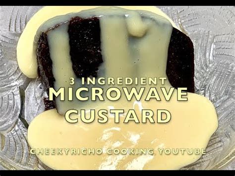 how long to cook custard in microwave