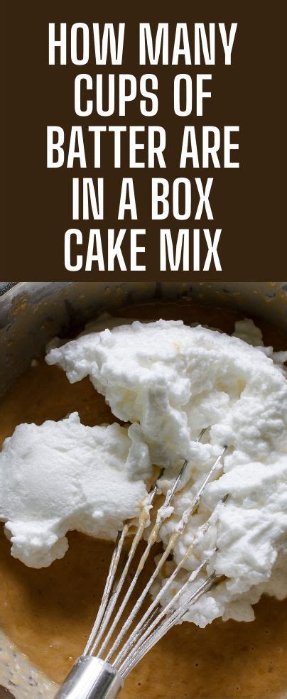 how many cups of batter is in a box cake mix