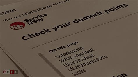 how many demerit points do you get on your ps