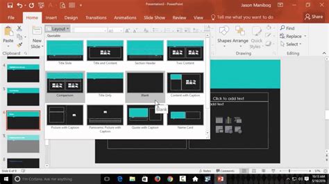 how many different layout of slide are used in ms powerpoint