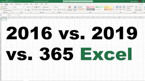how many different versions of excel are there