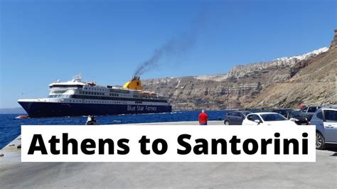 how many hours from athens to santorini by ferry