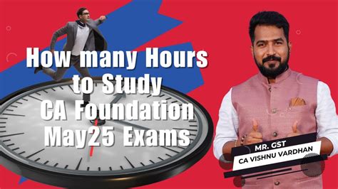 how many hours to study for ca foundation