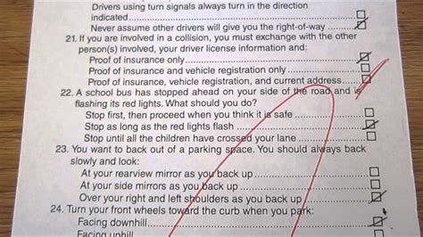 how many questions in a driving test