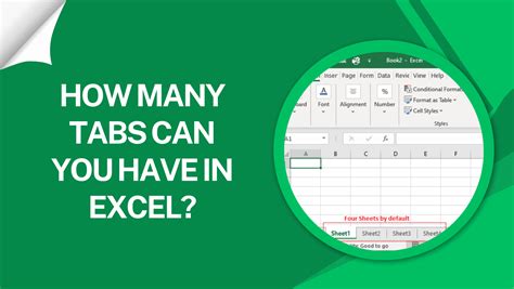 how many tabs can excel have