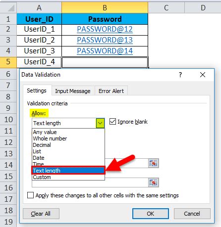 how many types of data validation in excel