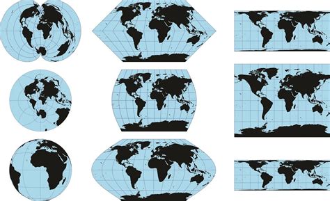 how many types of map projection