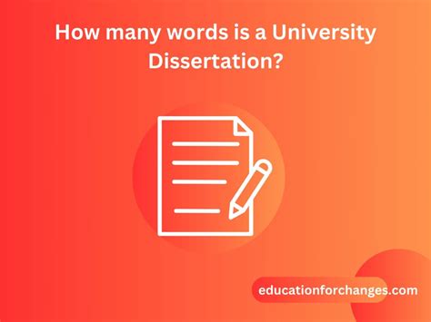 how many words in a university dissertation