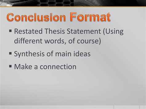 how many words should a thesis conclusion be