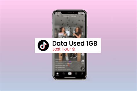 how much data does an hour of tiktok use