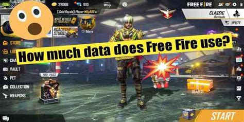 how much data does free fire consume in an hour