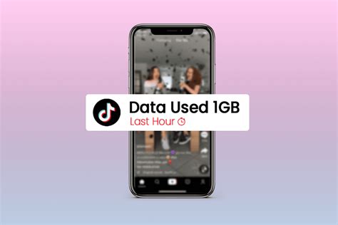 how much data does tiktok use in an hour