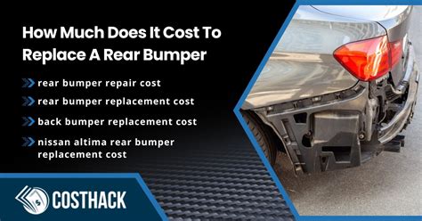 how much does a back bumper cost to replace
