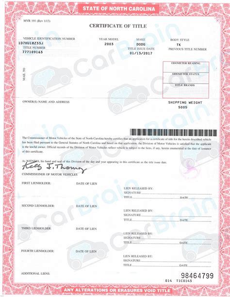 how much does a duplicate car title cost in nc