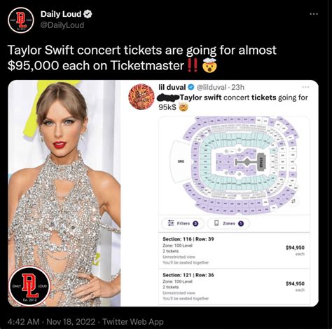 how much does a taylor swift ticket cost in toronto