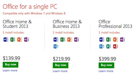 how much does basic microsoft office cost