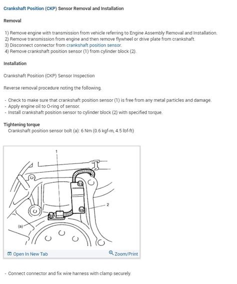 how much does it cost to change a crankshaft position sensor