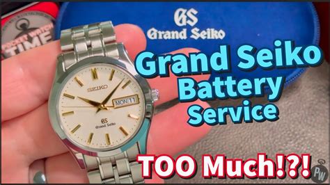 how much does it cost to get a seiko serviced