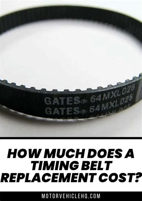 how much does it cost to get a timing belt change