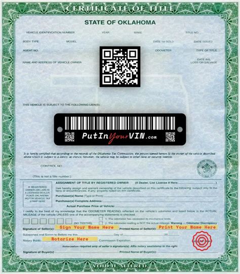 how much does tag and title cost in oklahoma
