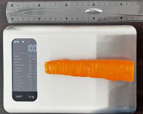 how much is 100g of carrots in cups