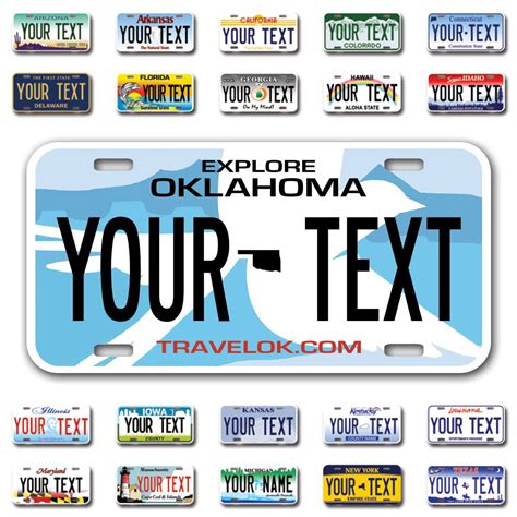 how much is a personalized tag in oklahoma