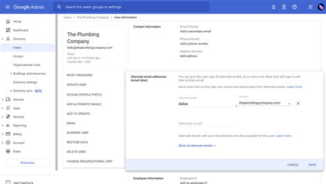 how much is google workspace email address