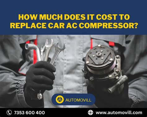how much is labor to replace ac compressor in car