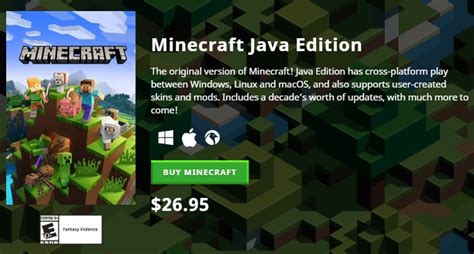 how much is minecraft java on steam