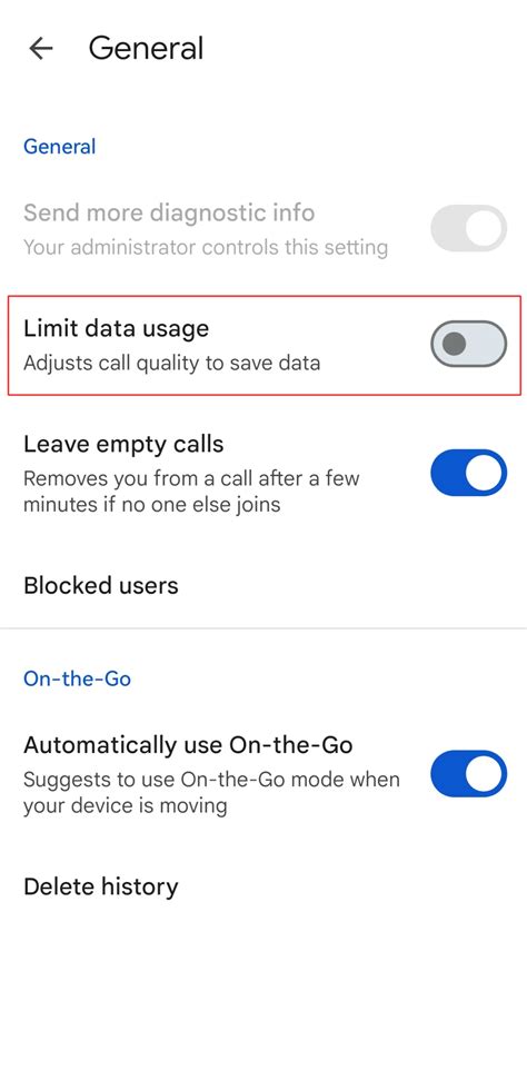 how much mobile data does google meet use